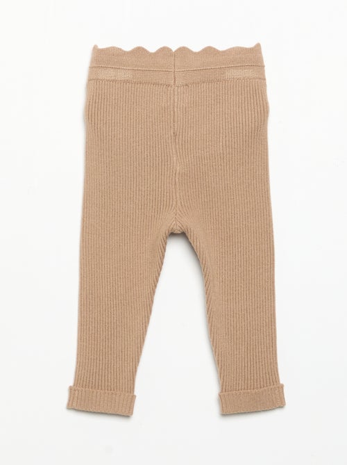 Strick-Leggings mit Taillenschleife - Kiabi