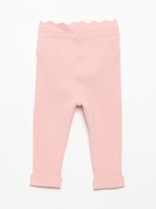 Strick-Leggings mit Taillenschleife - Kiabi