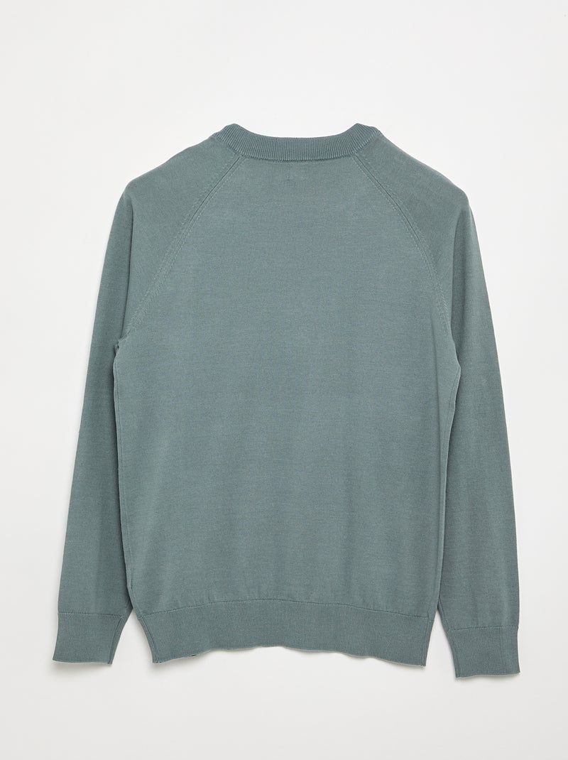 Strick-Sweatshirt – Einfach anzuziehen Blau - Kiabi