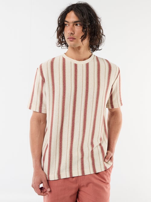 Strick-T-Shirt mit kurzen Ärmeln - Kiabi