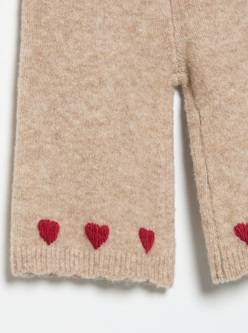 Strickhose mit Stickereien - Kiabi
