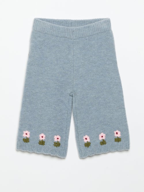Strickhose mit Stickereien - Kiabi