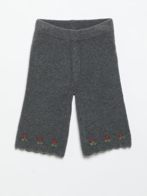 Strickhose mit Stickereien - Kiabi