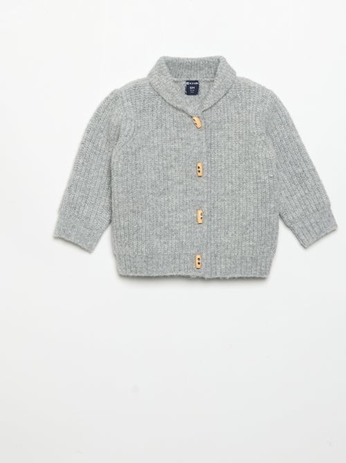 Strickjäckchen mit Schalkragen - Kiabi