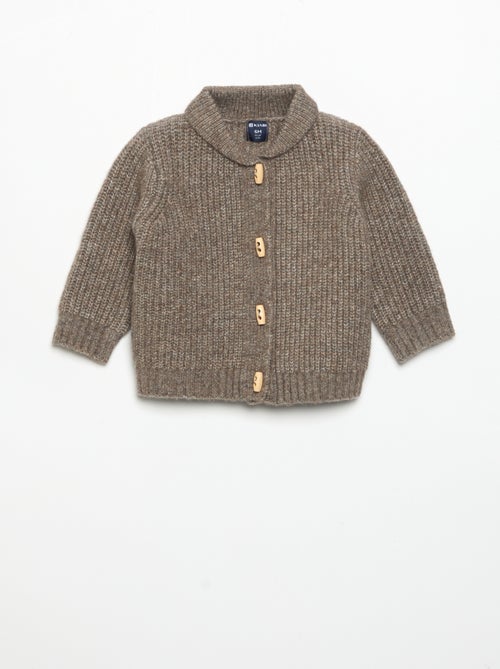 Strickjäckchen mit Schalkragen - Kiabi