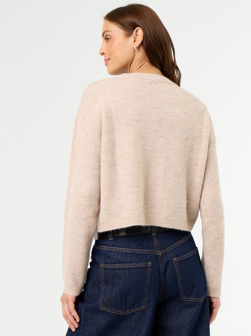 Strickjacke Beige - Kiabi