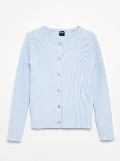 Strickjacke mit Sternknöpfen - Kiabi