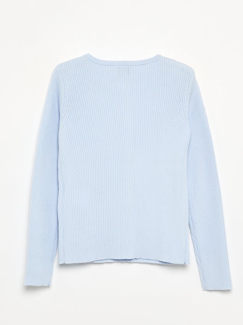 Strickjacke mit Sternknöpfen Bleu - Kiabi
