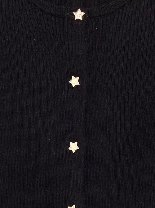 Strickjacke mit Sternknöpfen - Kiabi