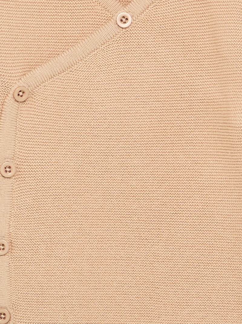 Strickpullover im Perlmuster Beige - Kiabi
