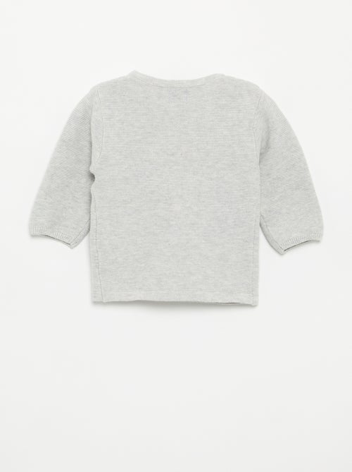 Strickpullover im Perlmuster - Kiabi