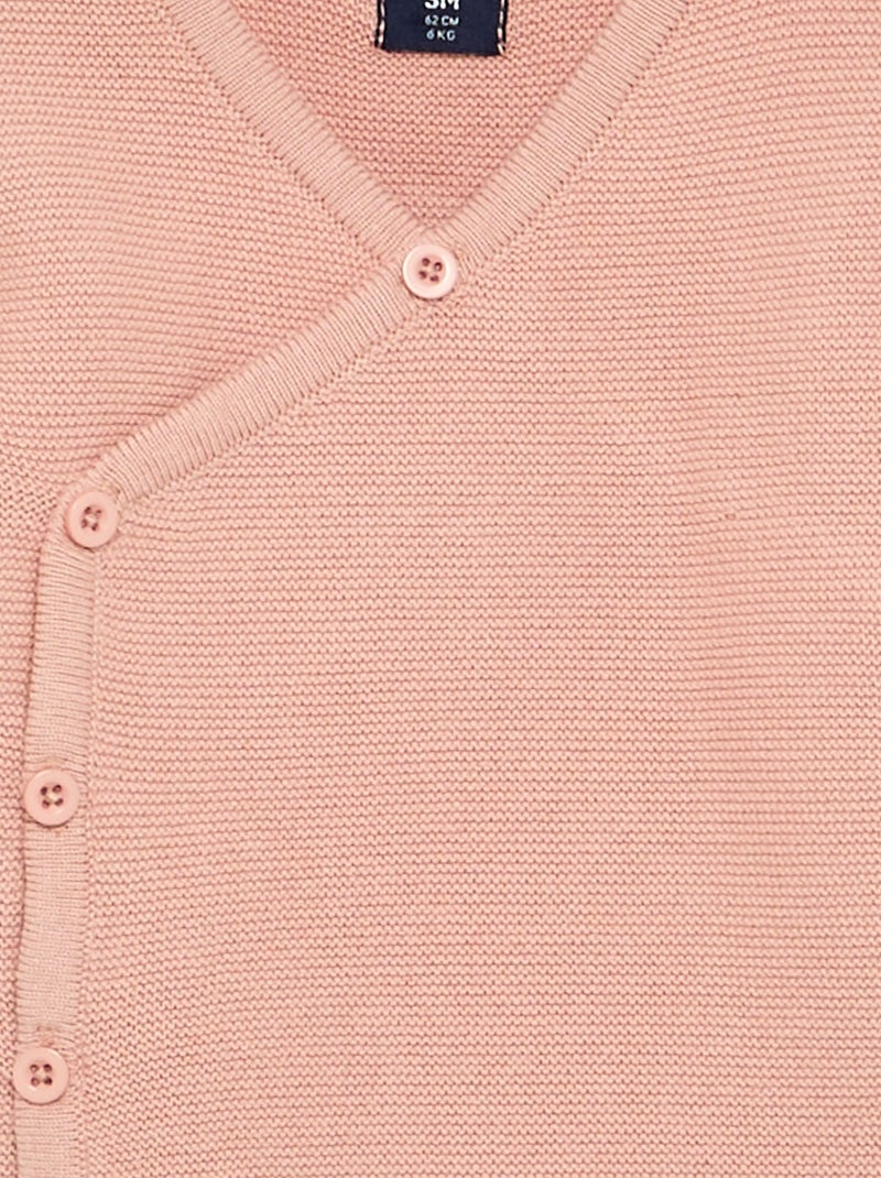 Strickpullover im Perlmuster Rosa - Kiabi