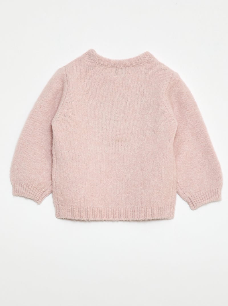 Strickpullover mit Fantasiemuster Rosa - Kiabi