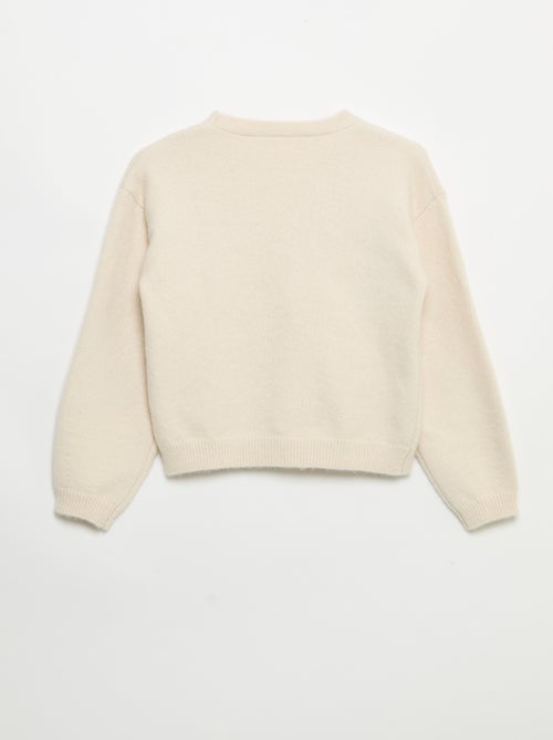Strickpullover mit Knotenverschluss - Kiabi