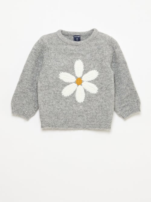 Strickpullover mit Stickerei - Kiabi