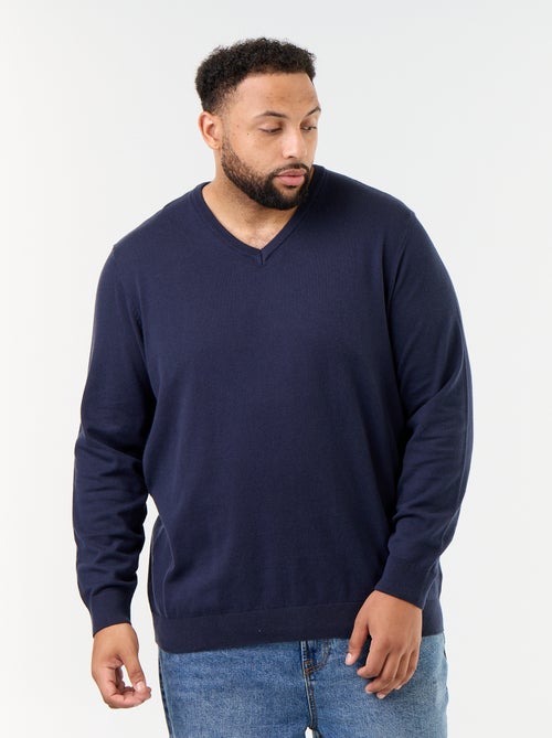 Strickpullover mit V-Ausschnitt - Kiabi