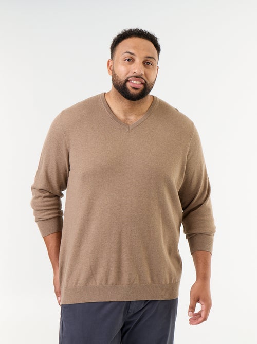 Strickpullover mit V-Ausschnitt - Kiabi