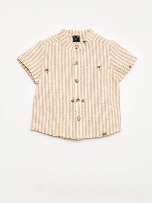 Striped 2-piece set - shirt + shorts - Kiabi