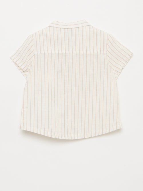Striped and Patterned Short-Sleeve Shirt - Kiabi