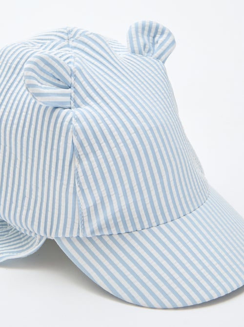 Striped Cap with Neck Flap and Ears - Kiabi