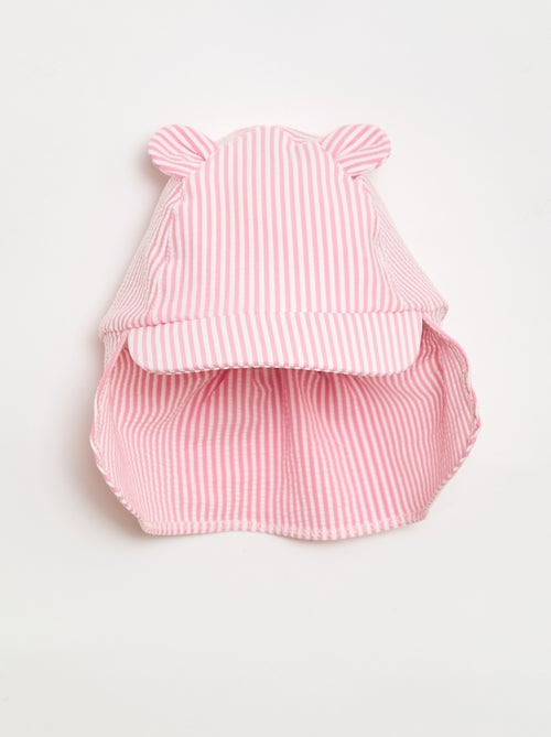 Striped Cap with Neck Flap and Ears - Kiabi