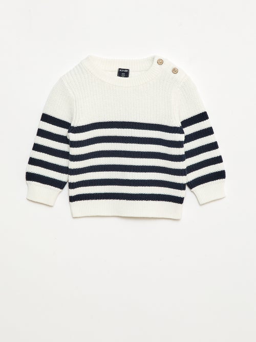 Striped Cotton Sweater - Kiabi
