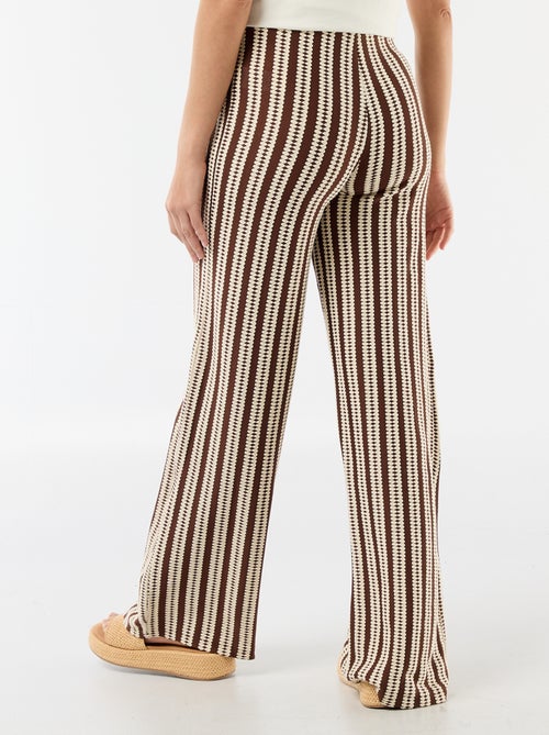 Striped Knit Maternity Trousers - Kiabi