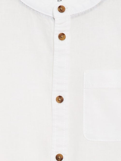 Striped linen blend shirt - Kiabi
