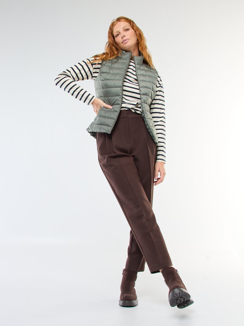 Striped Long-Sleeve Jersey T-Shirt White - Kiabi