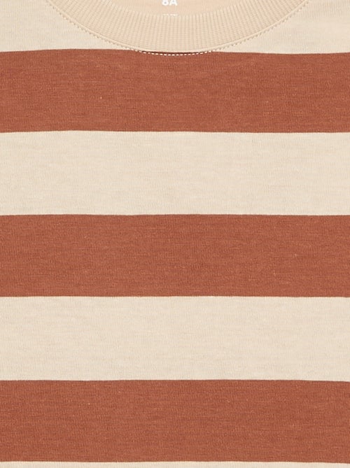 Striped long-sleeved jersey T-shirt - Kiabi