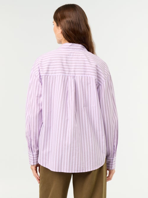 Striped long-sleeved shirt - Kiabi