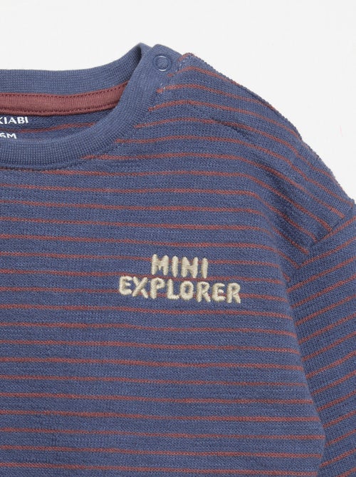Striped long-sleeved T-shirt - Kiabi