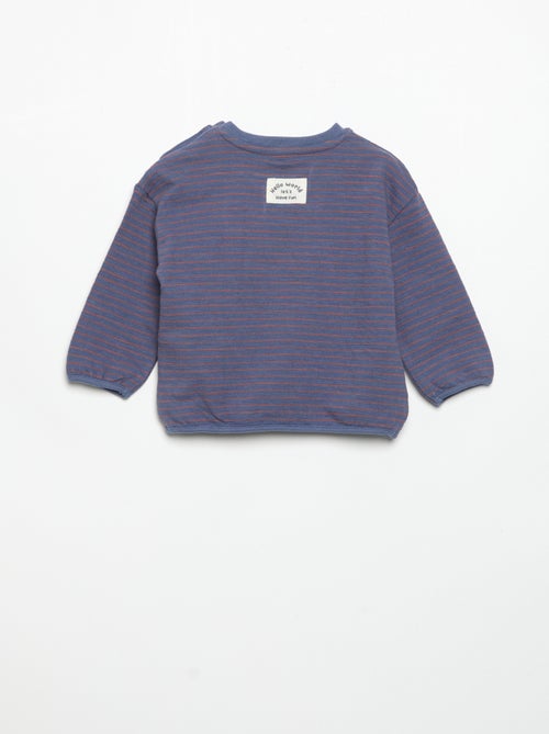 Striped long-sleeved T-shirt - Kiabi