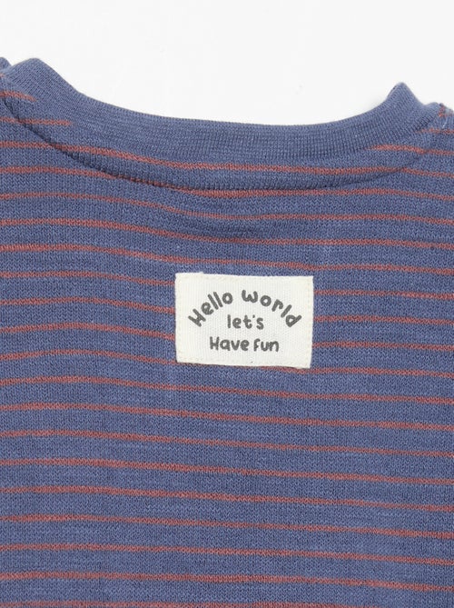 Striped long-sleeved T-shirt - Kiabi
