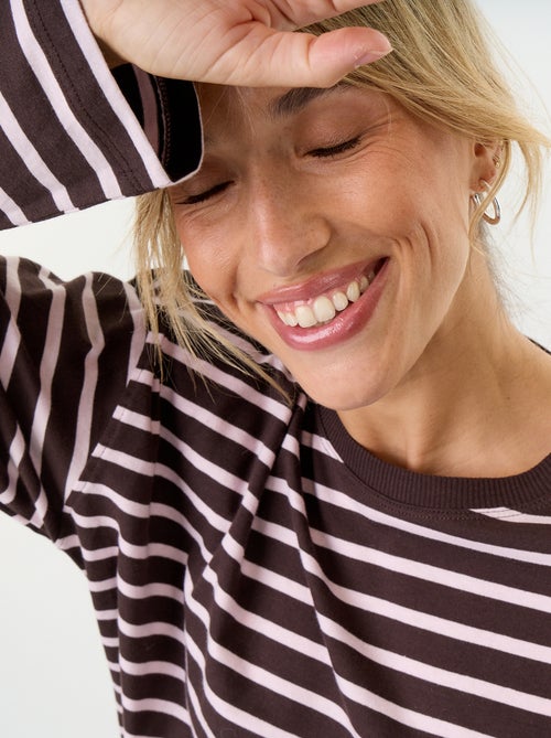 Striped Long-Sleeved T-shirt - Kiabi