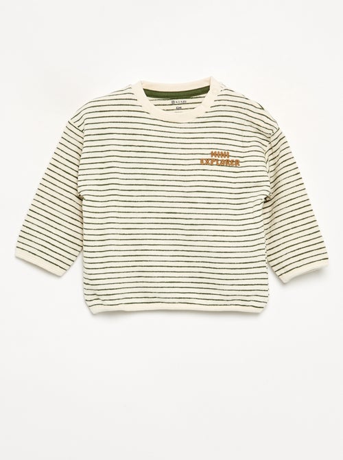 Striped long-sleeved T-shirt - Kiabi