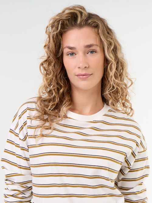 Striped Long-Sleeved T-shirt - Kiabi