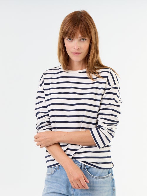Striped Long-Sleeved T-shirt - Kiabi