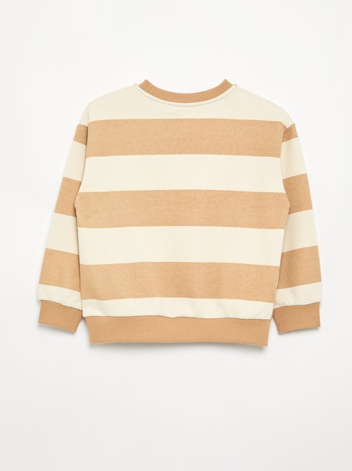 Striped loopback fleece sweatshirt - Kiabi