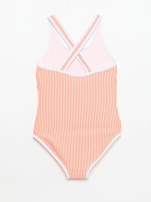 Striped One-Piece Swimsuit - Kiabi