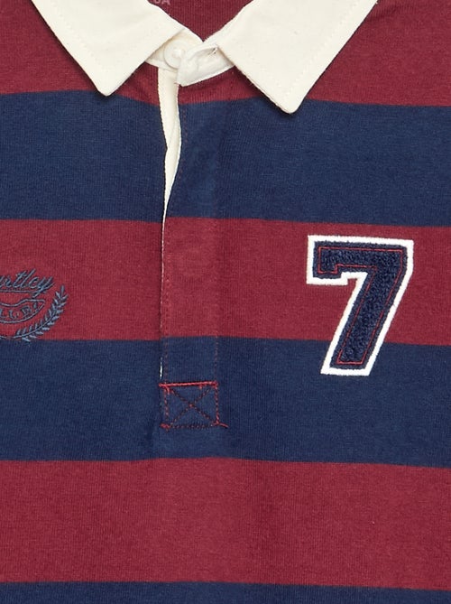 Striped Polo Shirt with Contrast Collar - Kiabi