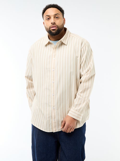 Striped Poplin Shirt - Kiabi