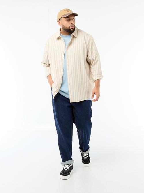 Striped Poplin Shirt - Kiabi