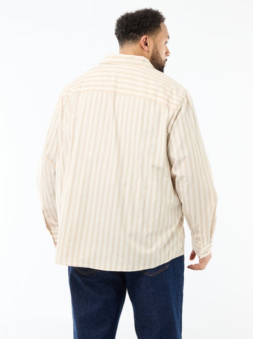 Striped Poplin Shirt - Kiabi