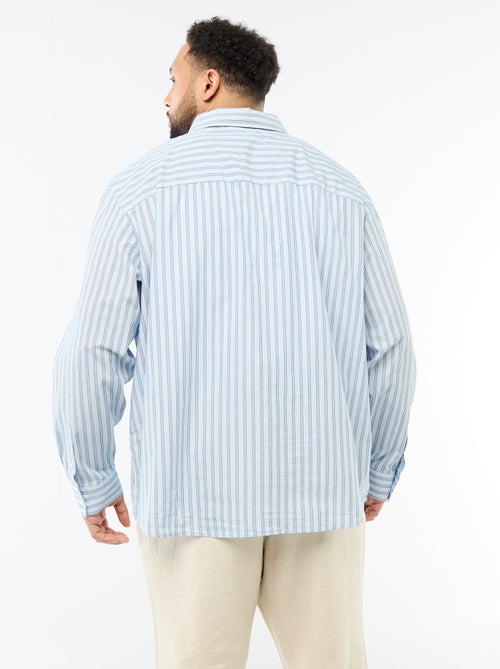 Striped Poplin Shirt - Kiabi