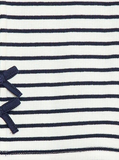 Striped Ribbed T-shirt - Kiabi