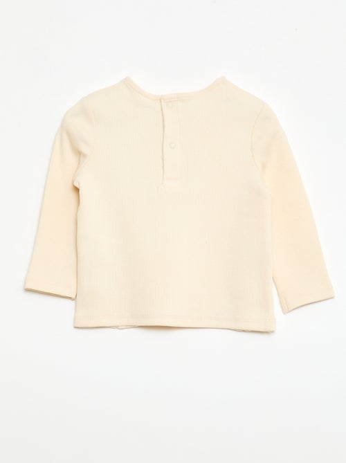 Striped Ribbed T-shirt - Kiabi