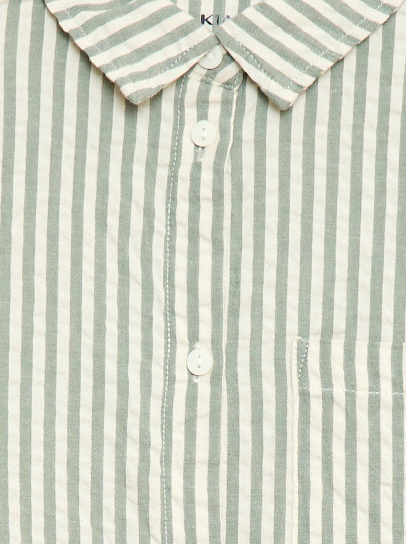 Striped Shirt Khaki - Kiabi