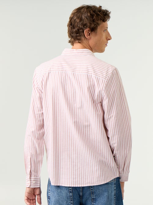 Striped shirt with button-down collar - Kiabi
