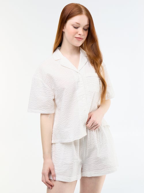 Striped short pajamas - 2 pieces - Kiabi